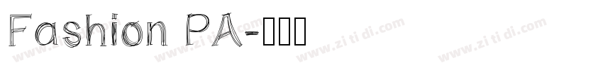 Fashion PA字体转换
